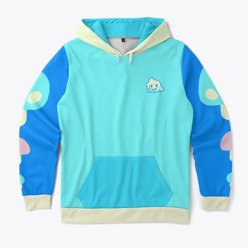 Teal Colorblock Shroom Hoodie