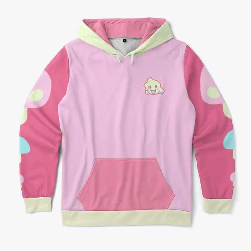 Pink Colorblock Shroom Hoodie